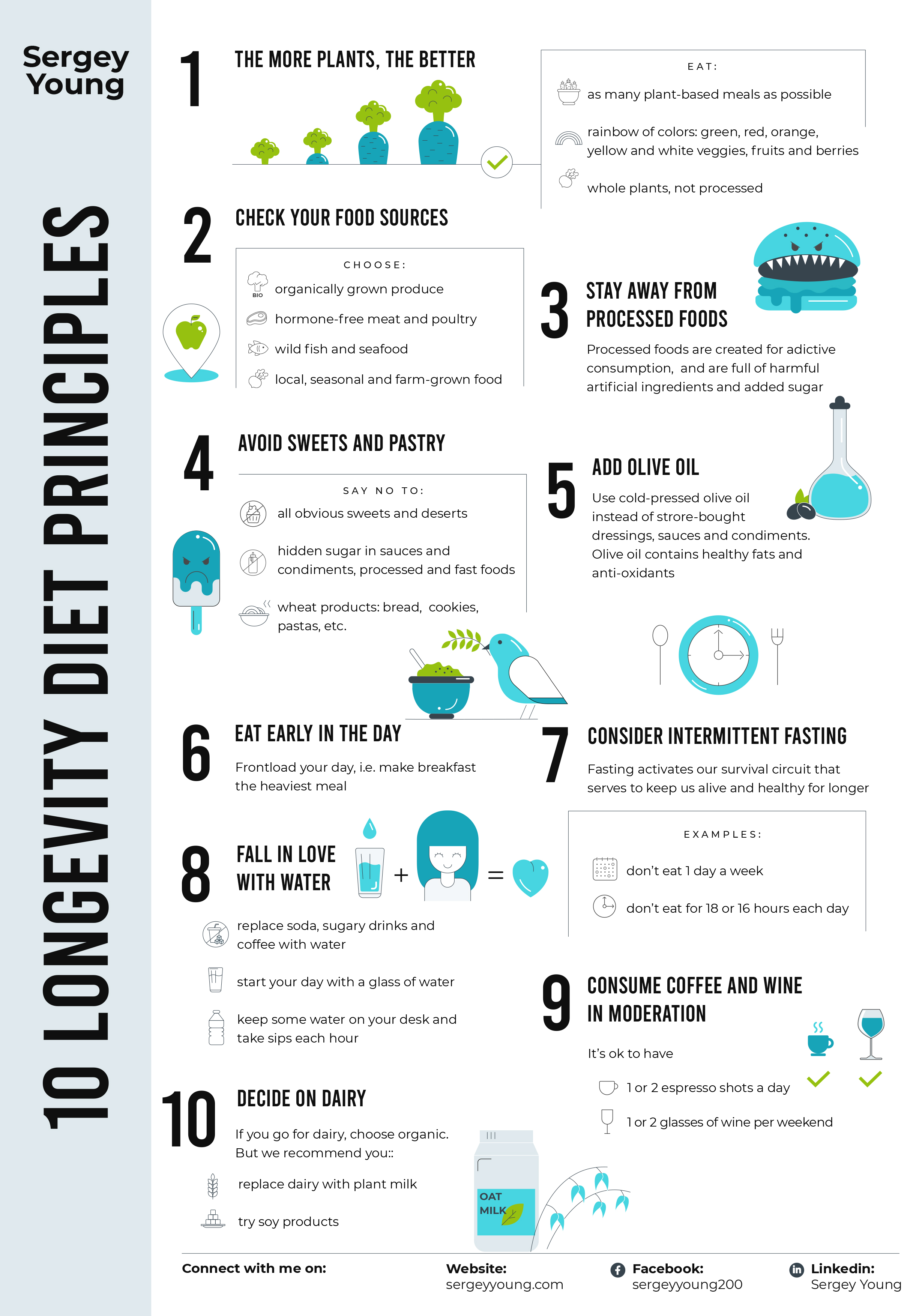 10 Longevity Diet Principles